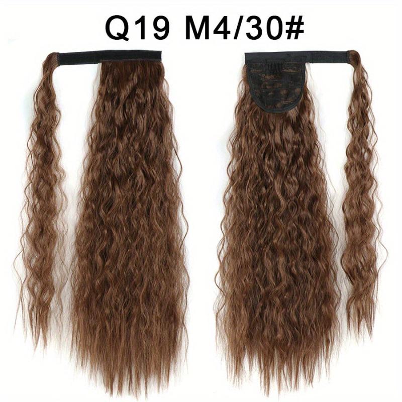 Wavy Long Corn Curly Ponytail Extensions Synthetic Fiber Add Volume and Style