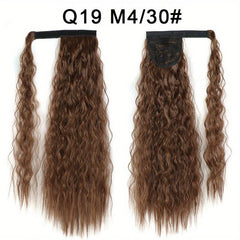 Wavy Long Corn Curly Ponytail Extensions Synthetic Fiber Add Volume and Style