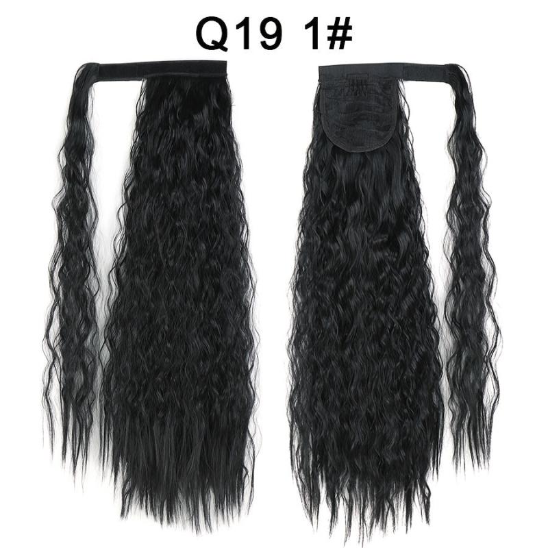 Wavy Long Corn Curly Ponytail Extensions Synthetic Fiber Add Volume and Style