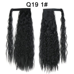 Wavy Long Corn Curly Ponytail Extensions Synthetic Fiber Add Volume and Style