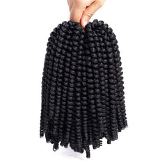 Soft Spring Twist Hair for Crochet Braiding - 8 Inch Fluffy Synthetic Hair