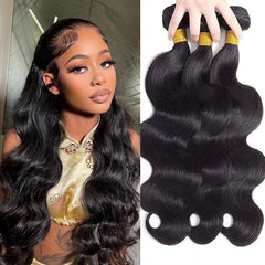 Long Body Wave Hair Bundles Extensions For Women