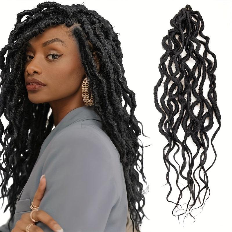 Faux Locs Crochet Braid Hair 24 Inches Ombre Braiding Hair Afro Dreadlock