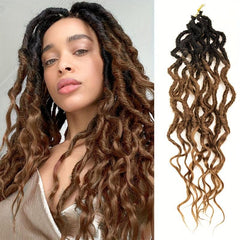 Faux Locs Crochet Braid Hair 24 Inches Ombre Braiding Hair Afro Dreadlock