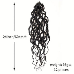 Faux Locs Crochet Braid Hair 24 Inches Ombre Braiding Hair Afro Dreadlock