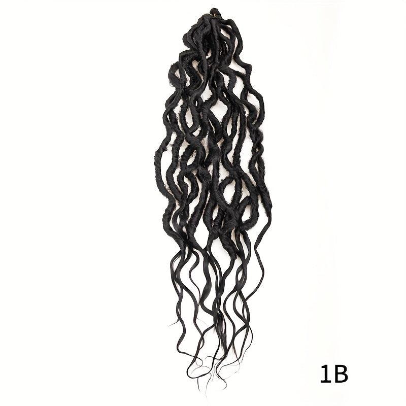 Faux Locs Crochet Braid Hair 24 Inches Ombre Braiding Hair Afro Dreadlock
