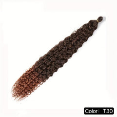 Ombre Long Curly Hair Synthetic Crochet Hair Extensions Natural Looking