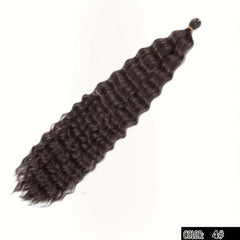 Ombre Long Curly Hair Synthetic Crochet Hair Extensions Natural Looking