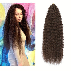 Ombre Long Curly Hair Synthetic Crochet Hair Extensions Natural Looking