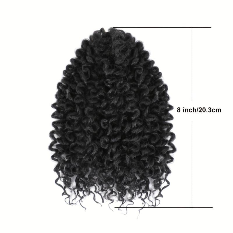 8 Inch Curly Crochet Hair Braids 10 Strands Pack