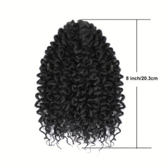 8 Inch Curly Crochet Hair Braids 10 Strands Pack