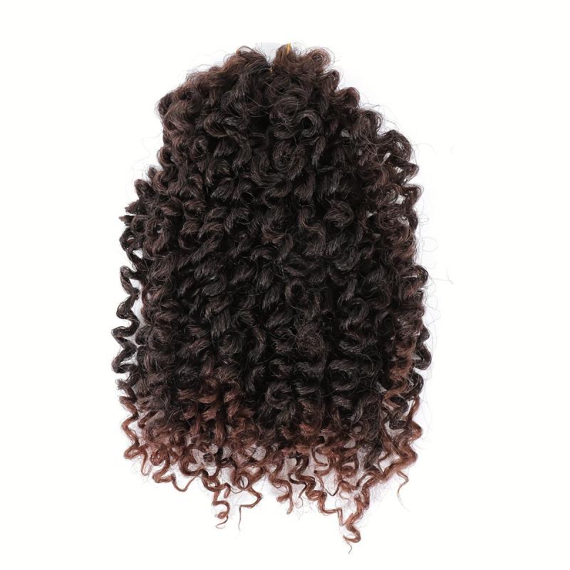 8 Inch Curly Crochet Hair Braids 10 Strands Pack