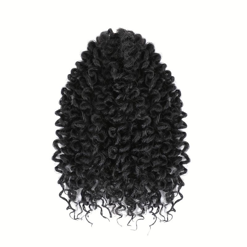 8 Inch Curly Crochet Hair Braids 10 Strands Pack
