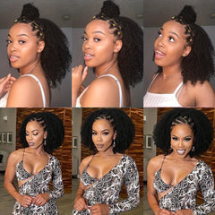 8pcs Kinky Curly Clip Ins 8A Brazilian Human Hair Full Head 3c 4a Natural 8pcs