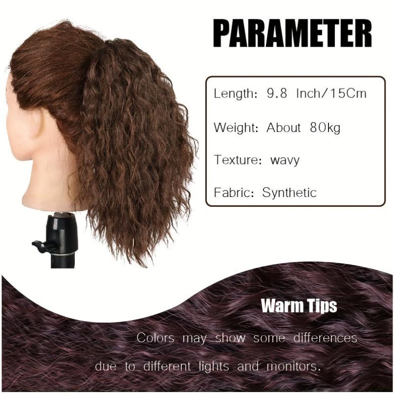 Medium Long Curly Wavy Ponytail Extensions