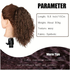 Medium Long Curly Wavy Ponytail Extensions