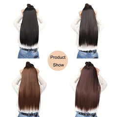 60 96 Cm Seamless Hair Extensions V Part Straight Hair Pieces
