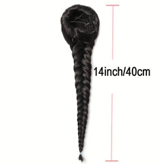Long Braided Ponytail Extension 35-56 Cm Drawstring Ponytail For Women