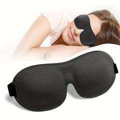 3D Contoured Cup Molded Eye Mask for Travel and Meditation