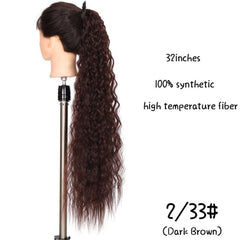 Curly Ponytail Extension Hairpiece For Women Magic Wavy Synthetic Hair