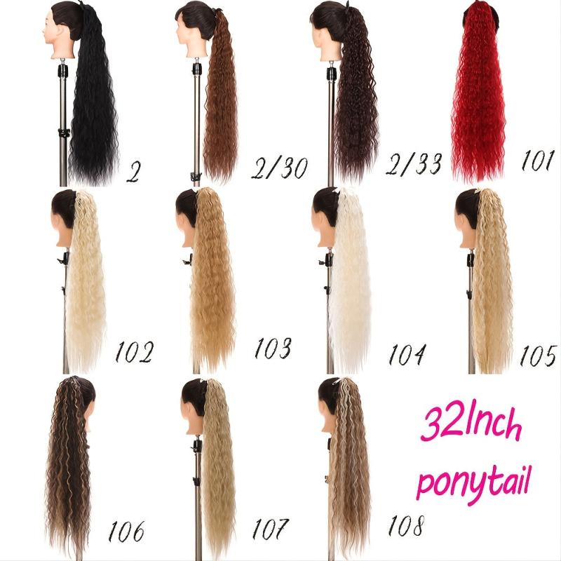 Curly Ponytail Extension Hairpiece For Women Magic Wavy Synthetic Hair