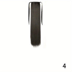 Long Straight Ponytail Extensions Synthetic Clip In Hairpieces