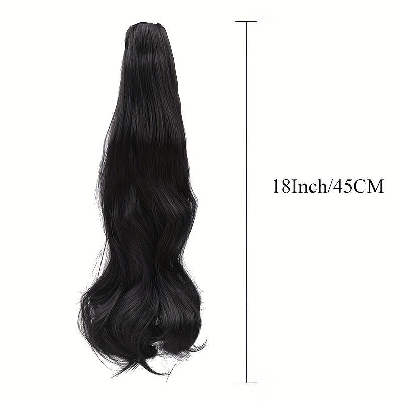 72 cm Long Curly Ponytail Extensions Claw Clip In Synthetic Heat