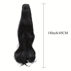 72 cm Long Curly Ponytail Extensions Claw Clip In Synthetic Heat