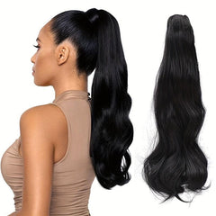 72 cm Long Curly Ponytail Extensions Claw Clip In Synthetic Heat