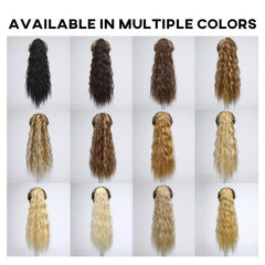 Long Wavy Ponytail Extensions Synthetic Clip In Hair Extensions