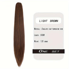 Long Straight Ponytail Extensions Synthetic Clip In Hair Extensions