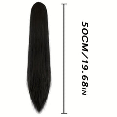 Long Straight Ponytail Extensions Synthetic Clip In Hair Extensions