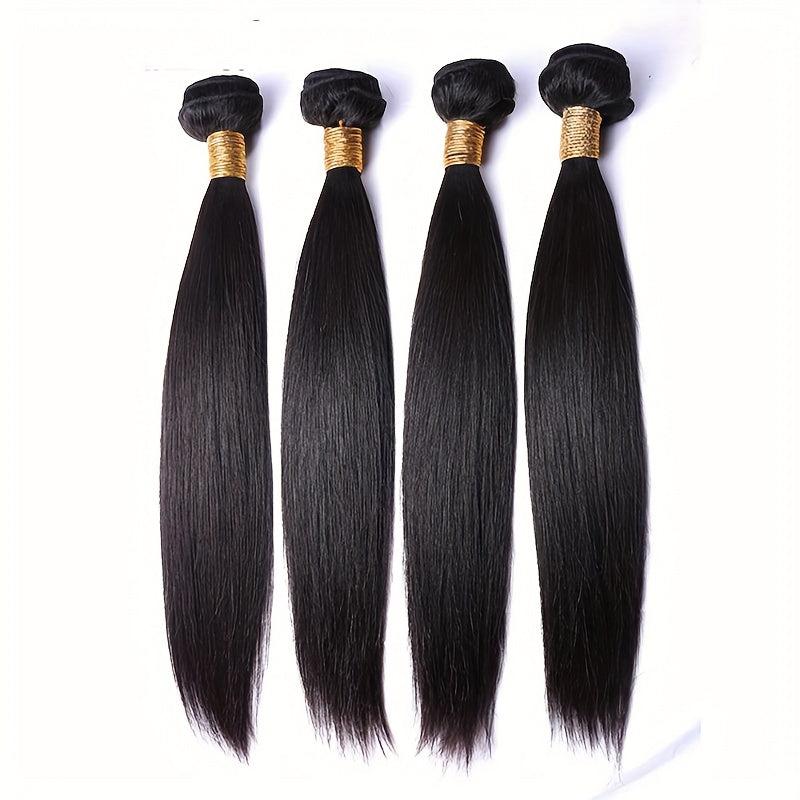 Long Straight Synthetic Hair Bundles Natural Looking 100g