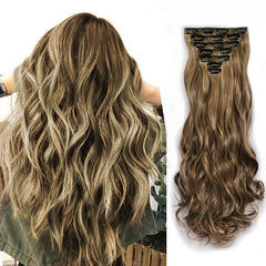 Clip In Hair Extensions 50 8 Cm Hairpieces 7 Pieces Set