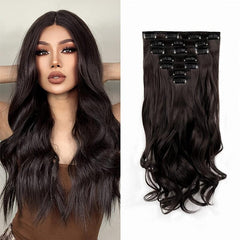 Clip In Hair Extensions 50 8 Cm Hairpieces 7 Pieces Set