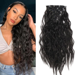 Clip In Hair Extensions 50 8 Cm Hairpieces 7 Pieces Set