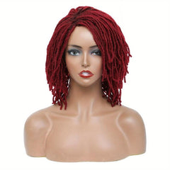 Short Braided Synthetic Wig for Women - Perfect for Parties and Daily Use