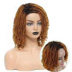 Short Braided Synthetic Wig for Women - Perfect for Parties and Daily Use