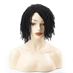Short Braided Synthetic Wig for Women - Perfect for Parties and Daily Use