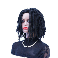 Short Braided Synthetic Wig for Women - Perfect for Parties and Daily Use