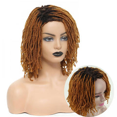 Short Braided Synthetic Wig for Women - Perfect for Parties and Daily Use