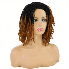 Short Braided Synthetic Wig for Women - Perfect for Parties and Daily Use