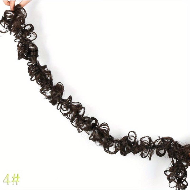 Messy Bun Hair Piece Scrunchie Curly Updo Ponytail Hairpiece