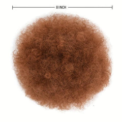 Multicolored Curly Hair Extension Drawstring Clip-In Hair Bun