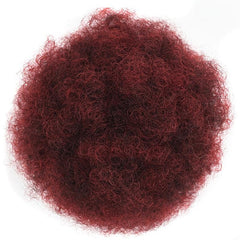 Multicolored Curly Hair Extension Drawstring Clip-In Hair Bun