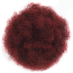 Multicolored Curly Hair Extension Drawstring Clip-In Hair Bun