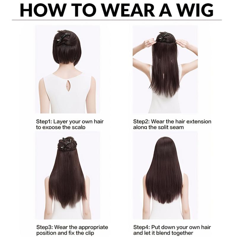 22 Inches Corn Wave Clip In Hair Extensions Synthetic Fiber For Women