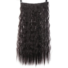 22 Inches Corn Wave Clip In Hair Extensions Synthetic Fiber For Women