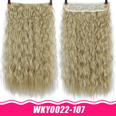 22 Inches Corn Wave Clip In Hair Extensions Synthetic Fiber For Women