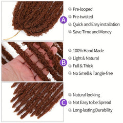 Butterfly Locks Braids Hair Pieces 10 Strands pack